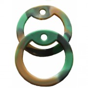 Camo-Green Dog Tags Silencers